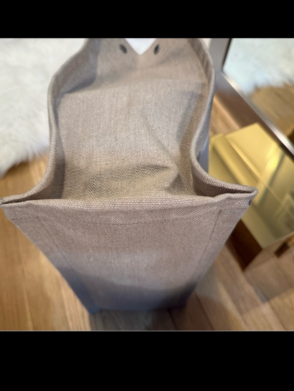SOLD Saint Laurent Rive Gauche Tote - Black, Cream, and Tan - Picture 9 of 16